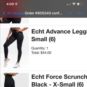 ECHT advance leggings. Never worn.